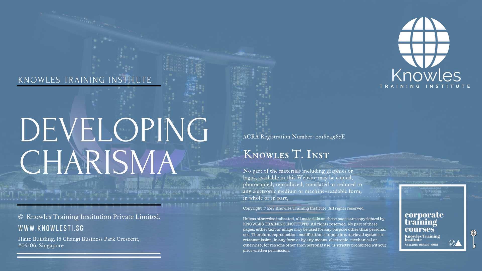 Developing Charisma Training Course in Dubai, Abu Dhabi, Sharjah, and UAE